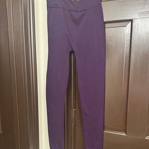 Women Purple fleece lined Leggings